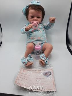 Girl Reborn Baby Doll with Pacifier, Bottle and COA Girl Reborn Baby Doll with Pacifier, Bottle and COA