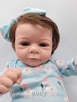 Girl Reborn Baby Doll with Pacifier, Bottle and COA