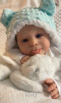 Gorgeous reborn baby doll Sebby sculpt by Cassie Brace