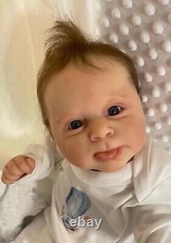 Gorgeous reborn baby doll Sebby sculpt by Cassie Brace