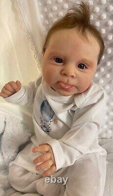 Gorgeous reborn baby doll Sebby sculpt by Cassie Brace