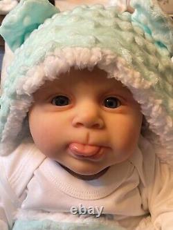 Gorgeous reborn baby doll Sebby sculpt by Cassie Brace