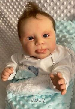 Gorgeous reborn baby doll Sebby sculpt by Cassie Brace