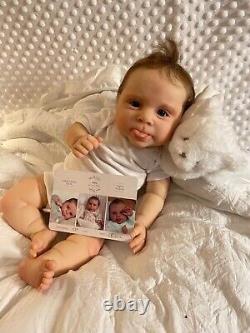 Gorgeous reborn baby doll Sebby sculpt by Cassie Brace