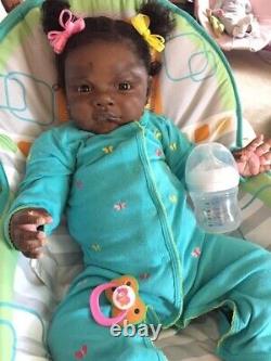 Grant reborn dolls pre owned African American Ethnic AA Baby Doll