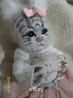 HYBRID BENGAL WHITE TIGER CAT baby ARTIST DOLL OOAK KITTEN AVATAR FANTASY KITTY