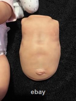 Hand Painted By Me Reborn Doll Realborn ASHLEY Asleep Preemie Belly Plate