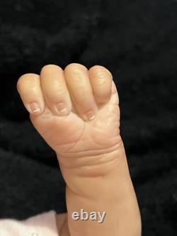 Hand Painted By Me Reborn Doll Realborn ASHLEY Asleep Preemie Belly Plate