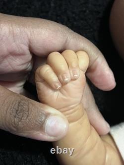 Hand Painted By Me Reborn Doll Realborn ASHLEY Asleep Preemie Belly Plate