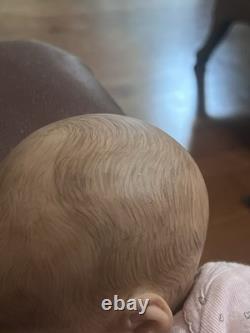 Hand Painted By Me Reborn Doll Realborn ASHLEY Asleep Preemie Belly Plate