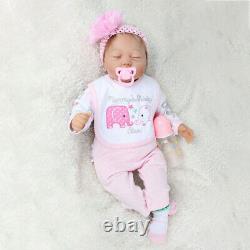 Handmade 22 Reborn Baby Girl Doll Newborn Lifelike Silicone Vinyl Dolls Soft US