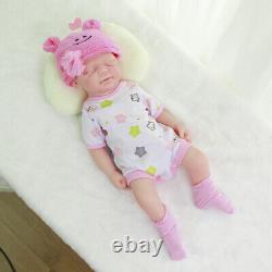 Harper- COSDOLL 18.5 in Platinum Silicone Lifelike Soft Silicone Baby Doll