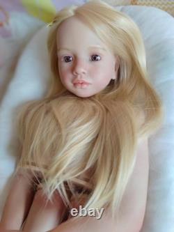 Huge Reborn Baby Doll 40inch Aloenka Painted Kit Toddler Rooted Blonde Hair Gift Huge Reborn Baby Doll 40inch Aloenka Painted Kit Toddler Rooted Blonde Hair Gift