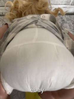 Huge Reborn Baby Doll Hand-Rooted Hair Toddler Handmade Toy Blonde 28