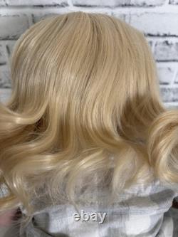 Huge Reborn Baby Doll Hand-Rooted Hair Toddler Handmade Toy Blonde 28