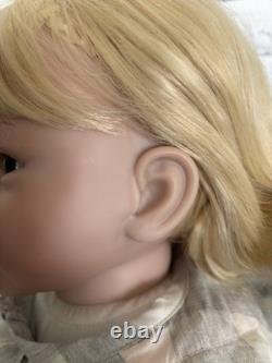 Huge Reborn Baby Doll Hand-Rooted Hair Toddler Handmade Toy Blonde 28