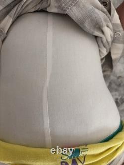 Huge Reborn Baby Doll Hand-Rooted Hair Toddler Handmade Toy Blonde 28