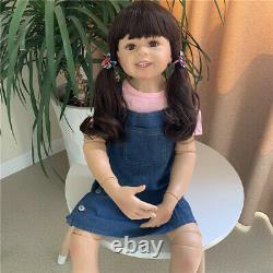 Huge Reborn Baby Dolls 39 Inch Toddler Size Hard Vinyl Baby Girl Doll Stand Mold