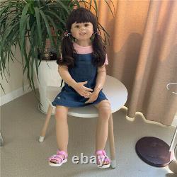 Huge Reborn Baby Dolls 39 Inch Toddler Size Hard Vinyl Baby Girl Doll Stand Mold