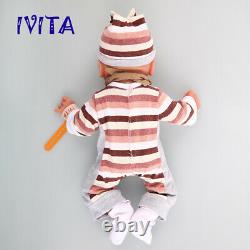 IVITA 14'' Handmade Silicone Reborn Doll Lifelike Baby Boy Toys Xmas Gift 1800g