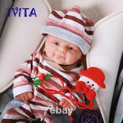 IVITA 14'' Handmade Silicone Reborn Doll Lifelike Baby Boy Toys Xmas Gift 1800g