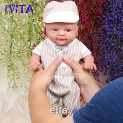 IVITA 14in 1.65kg Full Body Silicone Reborn Baby Boy Coco Realistic DIY Toy Gift