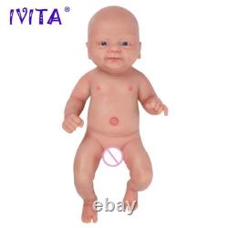 IVITA 14in 1.65kg Full Body Silicone Reborn Baby Boy Coco Realistic DIY Toy Gift