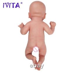 IVITA 14in 1.65kg Full Body Silicone Reborn Baby Boy Coco Realistic DIY Toy Gift