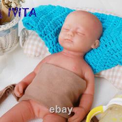 IVITA 15'' Handmade Reborn Silicone Doll Realistic Eyes Closed Baby Girl 1800g
