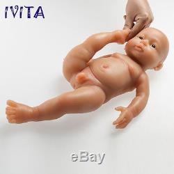 IVITA 16''(41cm) Full Body Silicone Reborn Baby BOY Realistic Doll Cute Toy