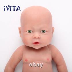 IVITA 16'' Silicone Reborn Baby Girl Full Body Silicone Doll Kids Xmas Gift