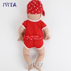 IVITA 16'' Weaky Silicone Reborn Baby Girl Cute Newborn Silicone Doll Xmas Gift
