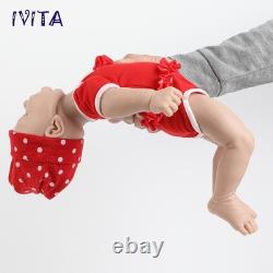 IVITA 16'' Weaky Silicone Reborn Baby Girl Cute Newborn Silicone Doll Xmas Gift