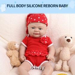 IVITA 16'' Weaky Silicone Reborn Baby Girl Cute Newborn Silicone Doll Xmas Gift