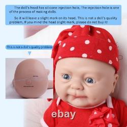 IVITA 16'' Weaky Silicone Reborn Baby Girl Cute Newborn Silicone Doll Xmas Gift