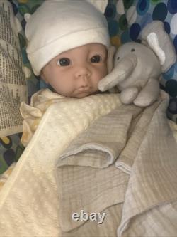 IVITA 17'' Full Silicone Baby Doll Girl Look Real Reborn Baby Doll Cute Infant