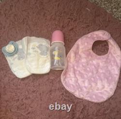 IVITA 17'' Full Silicone Baby Doll Girl Look Real Reborn Baby Doll Cute Infant