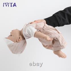 IVITA 17Lifelike Boy Baby Full Silicone Reborn Baby Doll Xmas Gifts