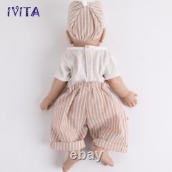 IVITA 17Lifelike Boy Baby Full Silicone Reborn Baby Doll Xmas Gifts