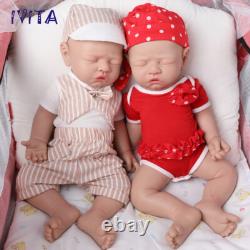 IVITA 17Sleeping Boy or Girl Reborn Baby Doll Full Body Silicone Real Touch