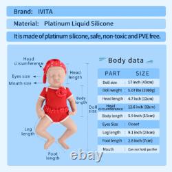 IVITA 17in Weak BoyGirl Full Silicone Doll Floppy Reborn Baby Prematur Doll