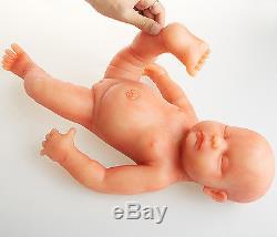 IVITA 18.5'' Realistic Sleeping Baby Doll Silicone Reborn Baby Girl Newborn Baby
