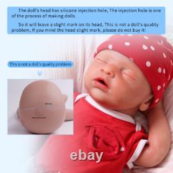 IVITA 18'' Asleep Silicone Newborn Baby Girl Floppy Silicone Reborn Doll