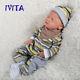 IVITA 18'' Eyes Closed Silicone Reborn Doll Sleeping Baby Girl Can Take Pacifier