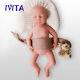 IVITA 18'' Full Body Silicone Reborn Baby Eyes Closed Cute Girl Doll 3200g