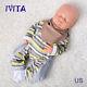 IVITA 18'' Full Body Silicone Reborn Baby Girl Dolls Eyes Closed Sleeping Baby