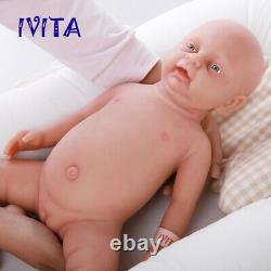 IVITA 18'' Full Body Silicone Reborn Doll 3800g Waterproof Baby Girl Xmas Gift