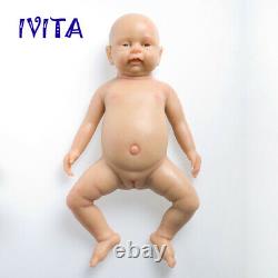 IVITA 18'' Full Body Waterproof Silicone Reborn Doll Baby Girl Can Take Pacifier