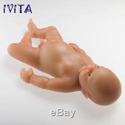 IVITA 18'' Reborn Baby Boy Realistic Silicone Reborn Baby Dolls Teaching Doll