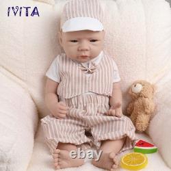 IVITA 18 Reborn Baby Doll Prematur Boy Full Body Silicone Doll Toddler Toy
